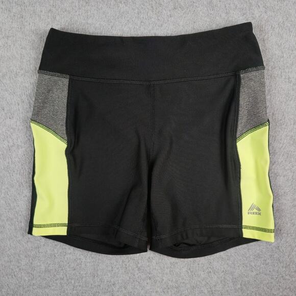 RBX Shorts Womens Size Small Black Neon Athletic Running Workout Yoga - Picture 1 of 12